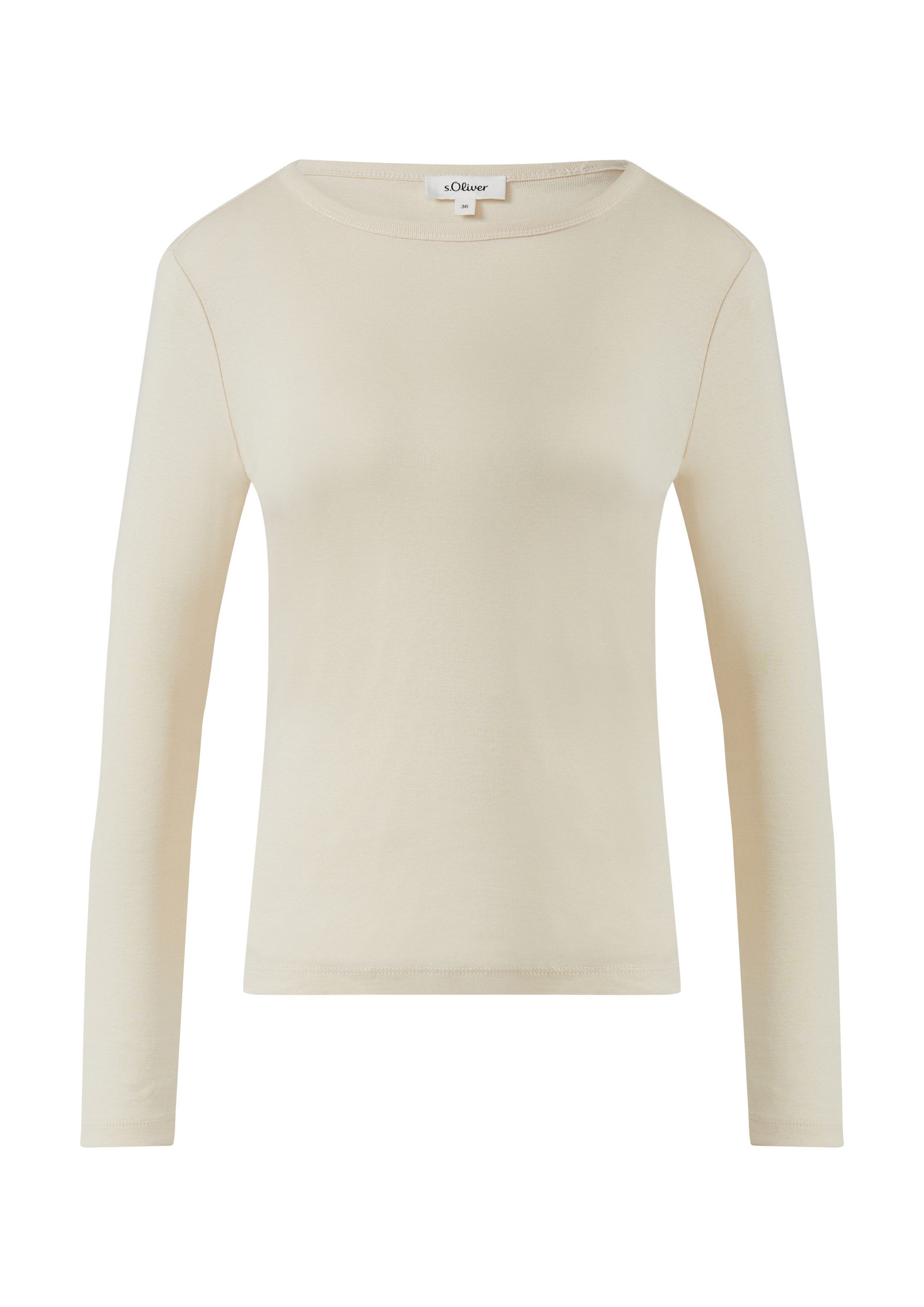 s.Oliver Langarmshirt T-Shirt Longsleeve im Slim Fit – Bild 2 von 5