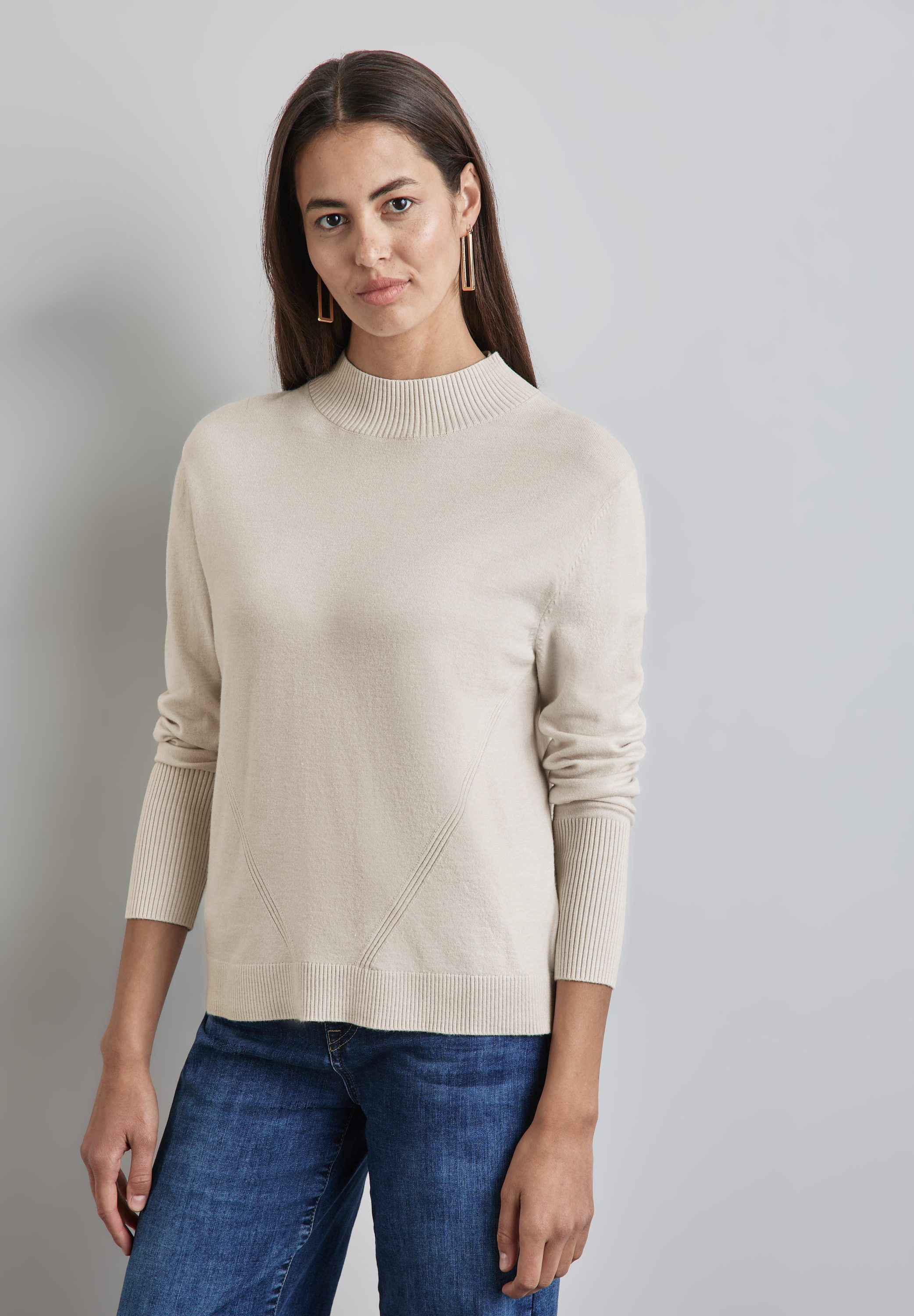 STREET ONE Strickpullover, aus softem Materialmix günstig online kaufen