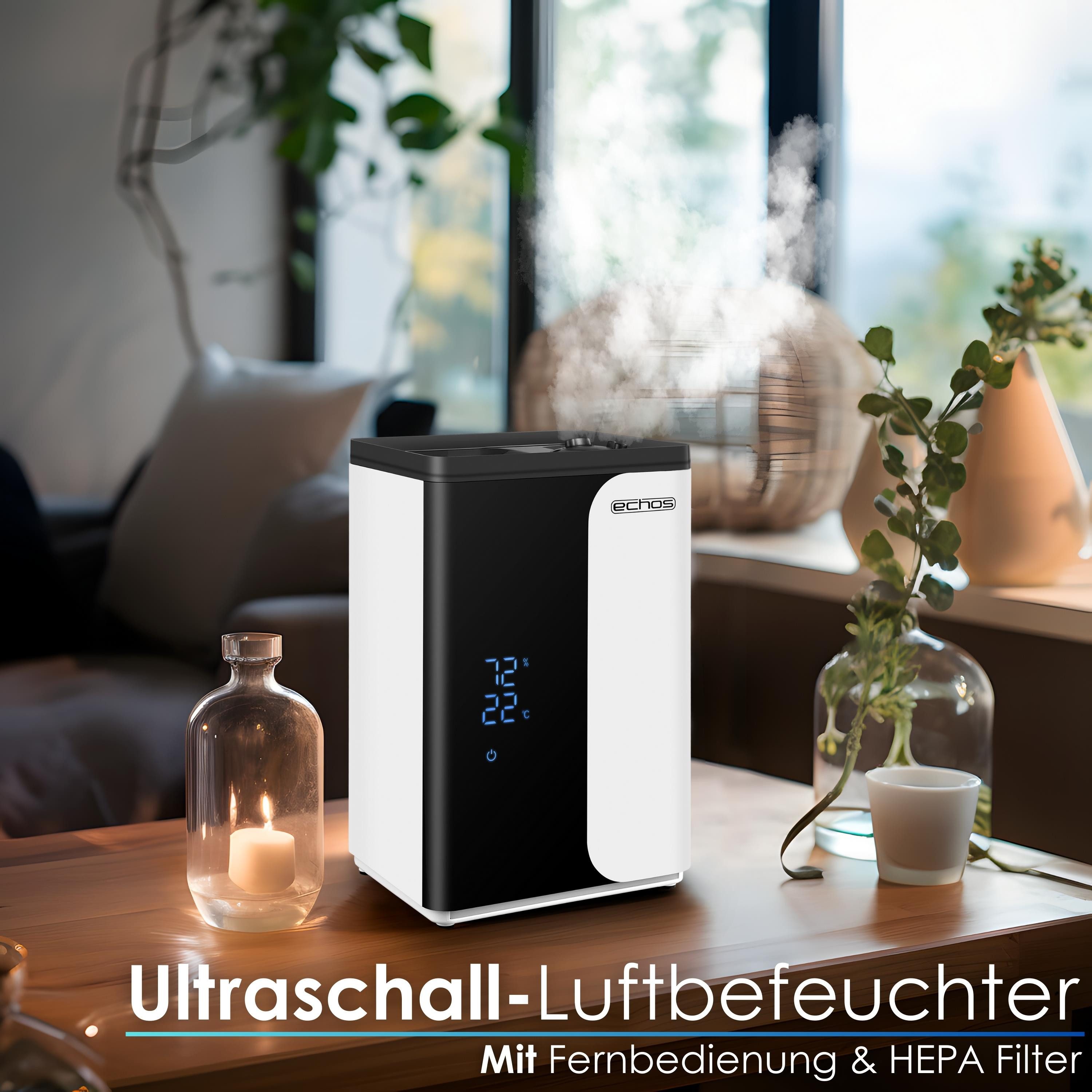 echos Luftbefeuchter WLAN-Luftbefeuchter Eco-4170 Smart, 5 l Wassertank, pe günstig online kaufen