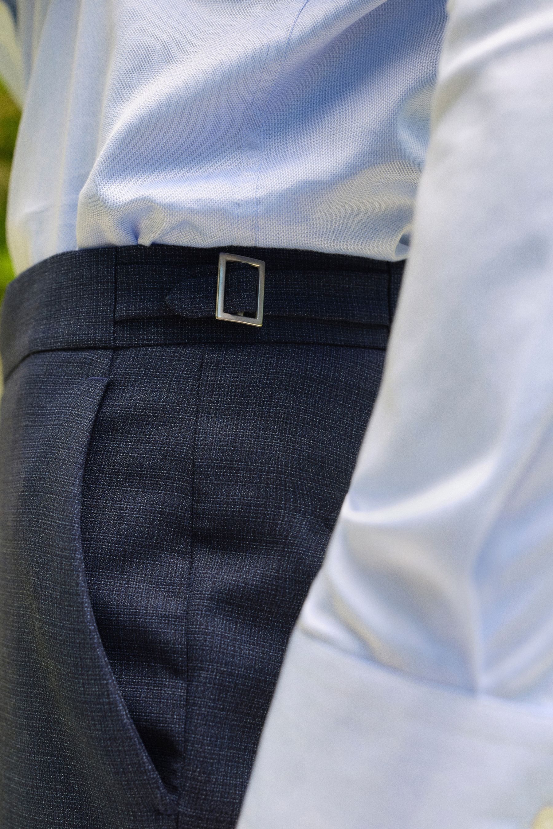 Next Anzughose Slim Fit Anzug mit Struktur: Hose (1-tlg)