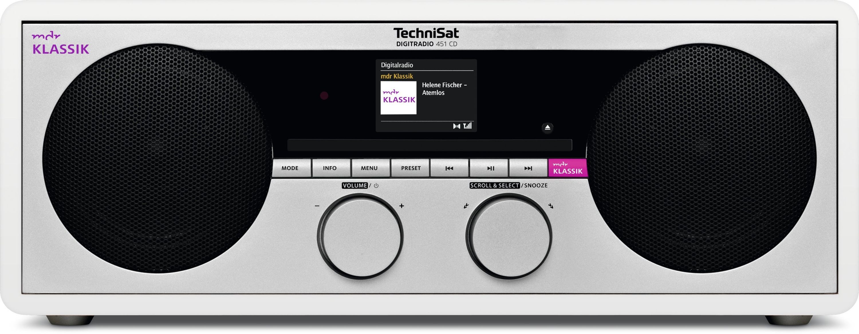 TechniSat DIGITRADIO 451 CD mdr Klassik Edition Digitalradio (DAB) (Digitalradio (DAB), FM-Tuner mit RDS, 20 W, CD-Player)