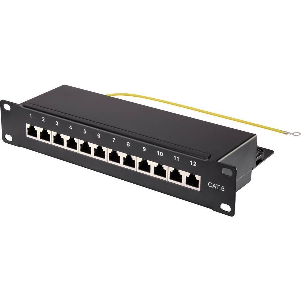 Patchpanel 12 Port 10″ CAT6 Netzwerk-Patch-Panel