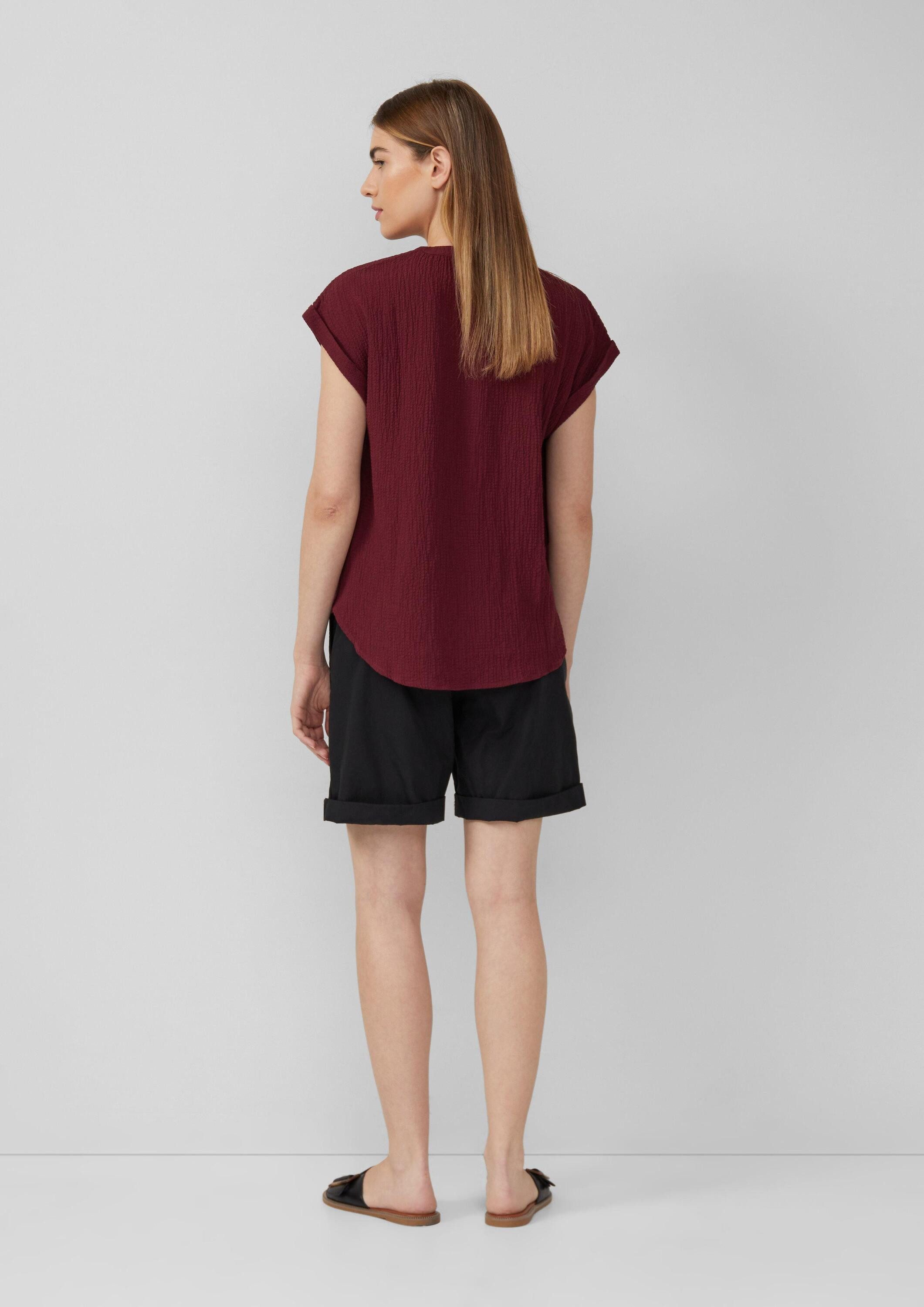 s.Oliver Blusentop Bluse Strukturierte Bluse aus Viskosemix