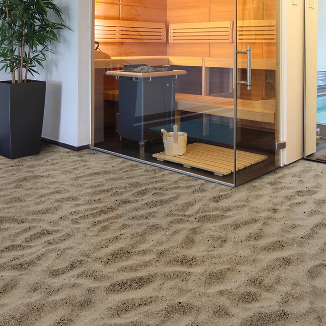 Floordirekt Vinylboden CV-Belag Moonlight Sand, Erhältlich in vielen Größen, Bodenbelag, mit 3D Effekt