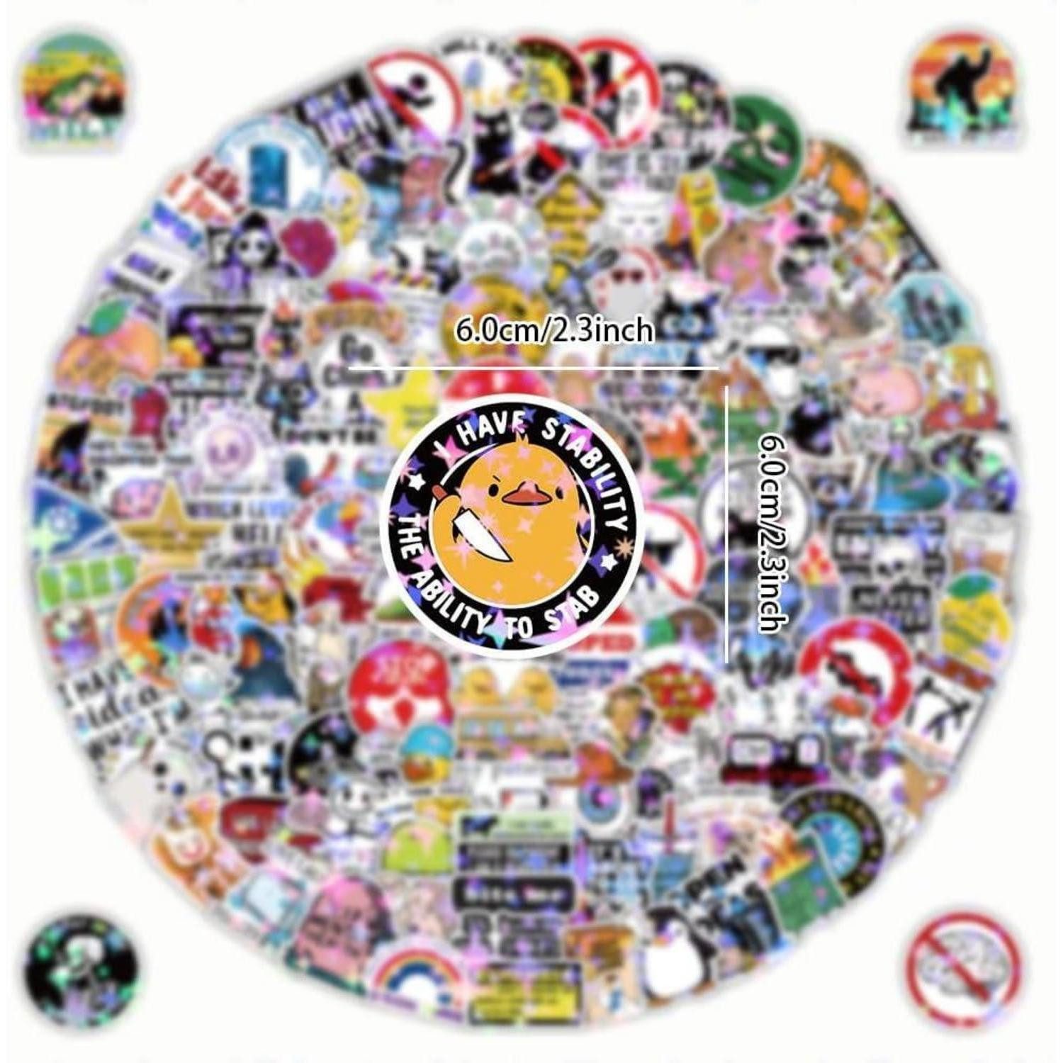 LuxusKollektion Laptop-Aufkleber Aufkleber 200 Stück Vinyl wasserdicht für Laptop Auto Fahrrad