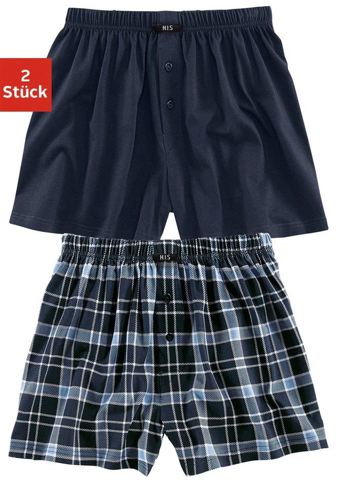 H.I.S Boxer Boxershorts für Herren (Packung, 2-St) in weiter Passform günstig online kaufen