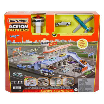 MATCHBOX Spielzeug-Auto Mattel Matchbox Flughafen Spielset mit Geräuschen