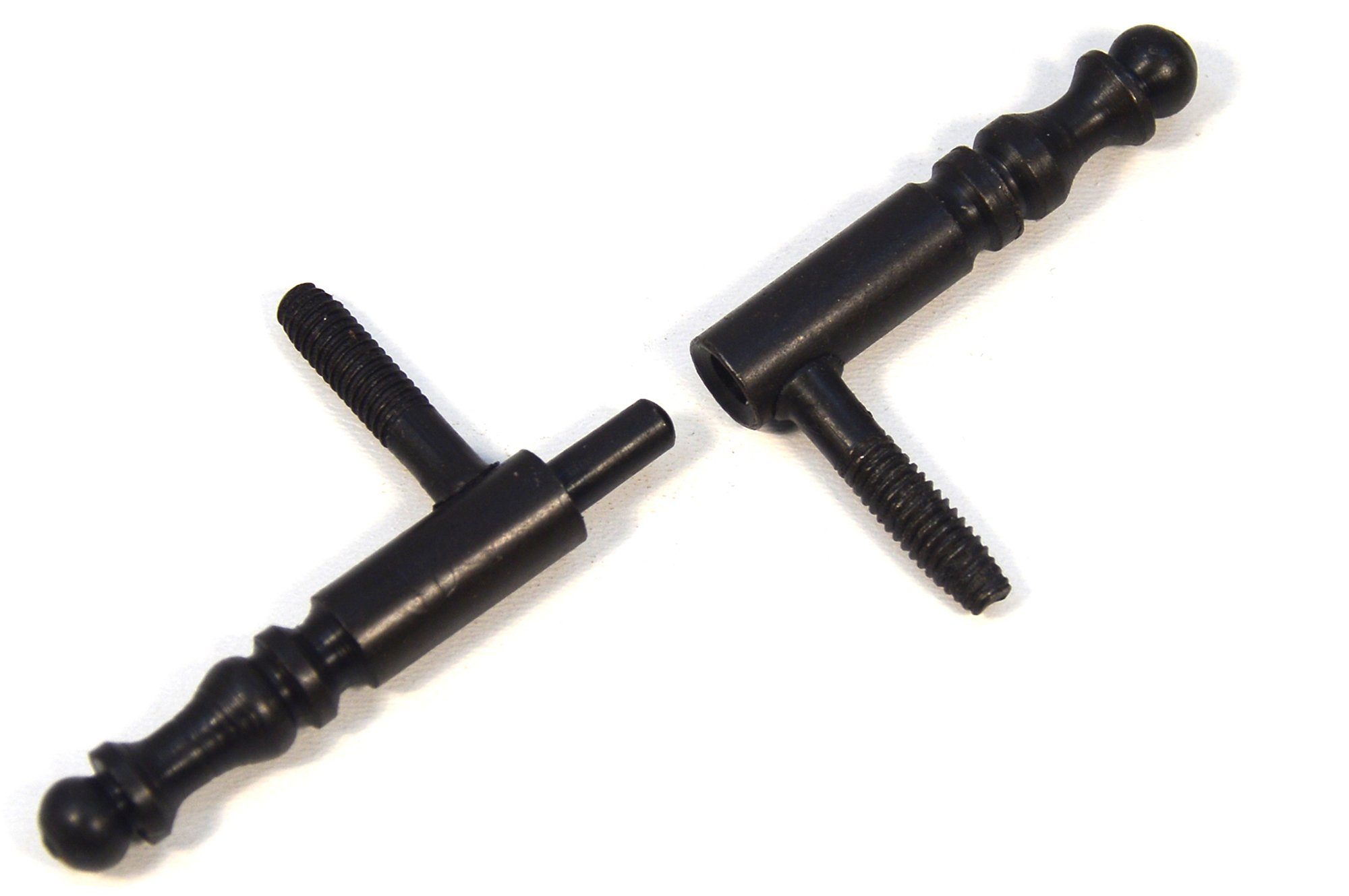 IHC Möbelbeschlag Einbohrbänder (2 Schwarz Aufschraubband Tür-Scharnier Scharnier Türband St)