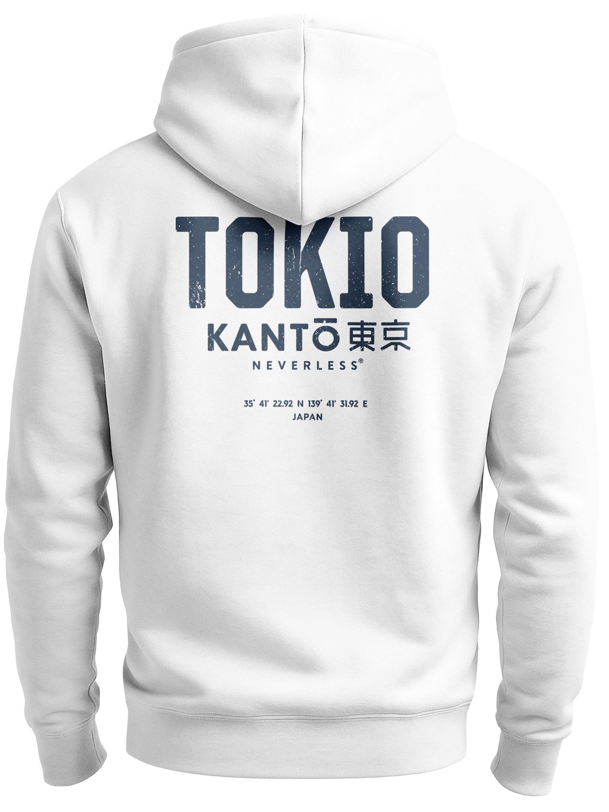 Neverless Hoodie Hoodie Backprint Herren Tokyo günstig online kaufen