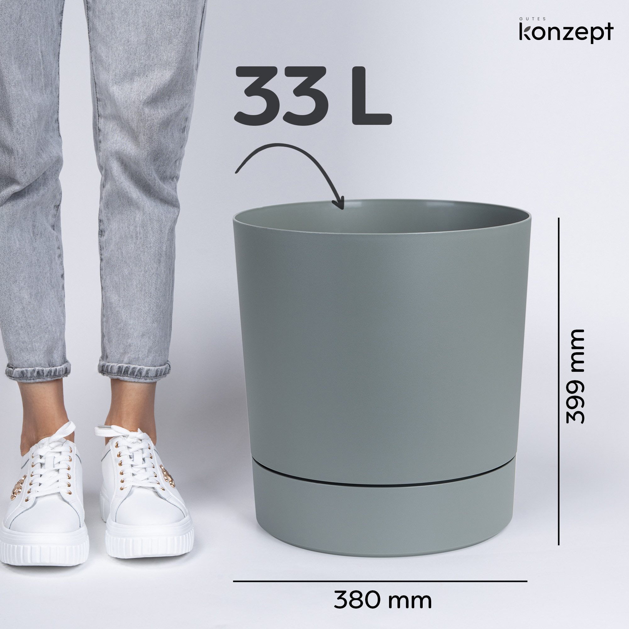 KONZEPT Blumentopf mit Untersetzer, großer Übertopf günstig online kaufen