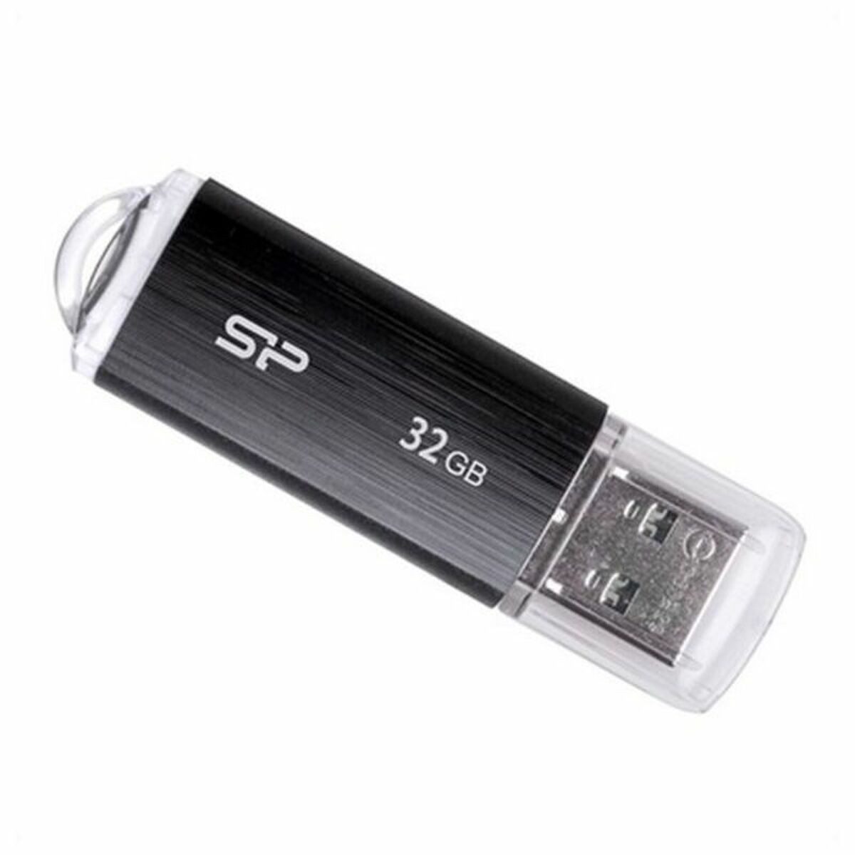 SILICON POWER USB-Stick (USB Pendrive Silicon Power SP032GBUF2U02V1K 32 GB USB 2.0 Schwarz 32)