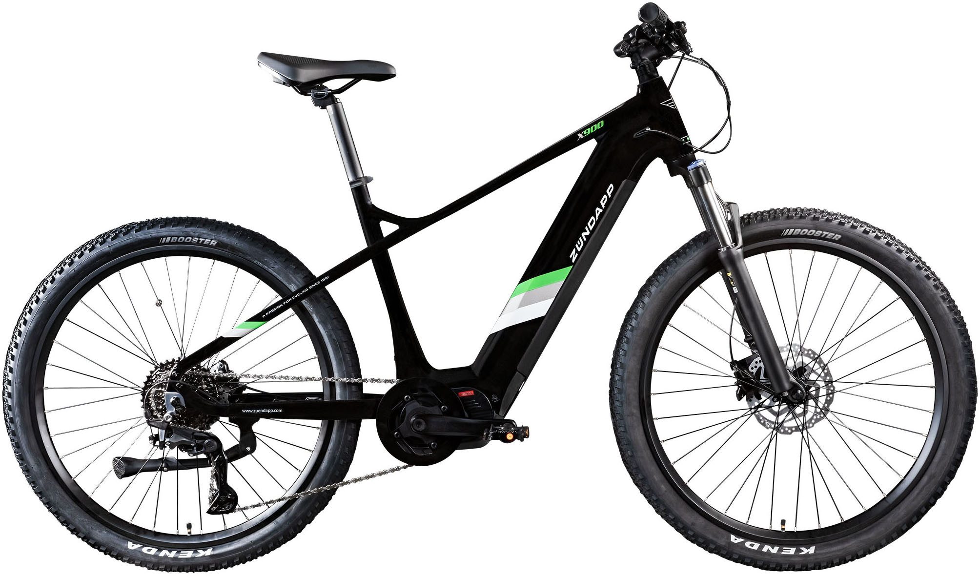 Zündapp E-Bike Mountainbike X900, 10 Gang Shimano Cues U6020 SGS Schaltwerk, Kettenschaltung, Mittelmotor, 733 Wh, Pedelec, Elektrofahrrad für Damen und Herren, MTB