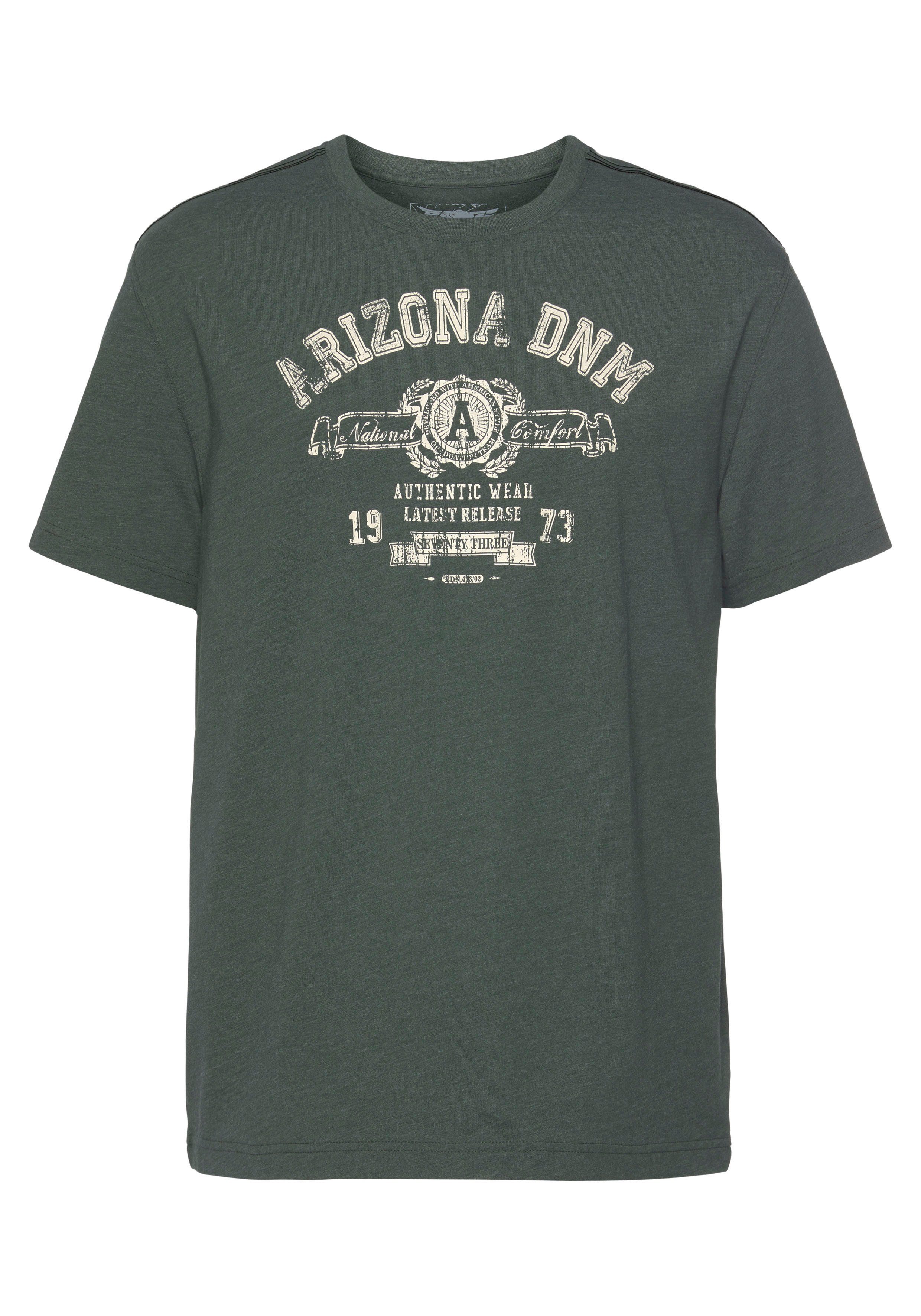 Arizona T-Shirt Kurzarm, melierte Optik, Rundhalsausschnitt, aus Single Jersey