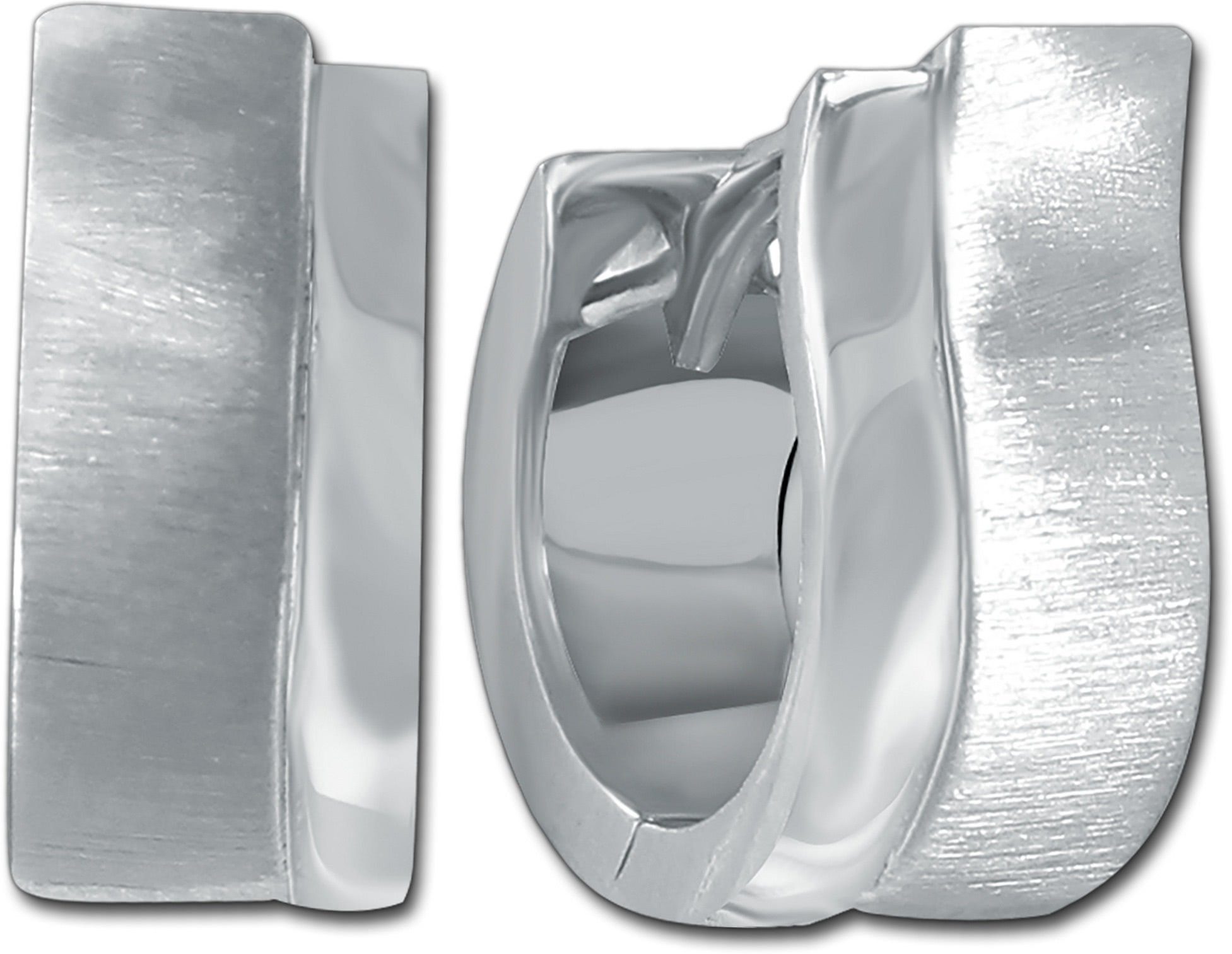 Balia Paar Creolen Balia Damen Creolen aus poliertem (Creole), Damen Creolen Welle aus 925 Sterling Silber, Ø ca. 1,4cm