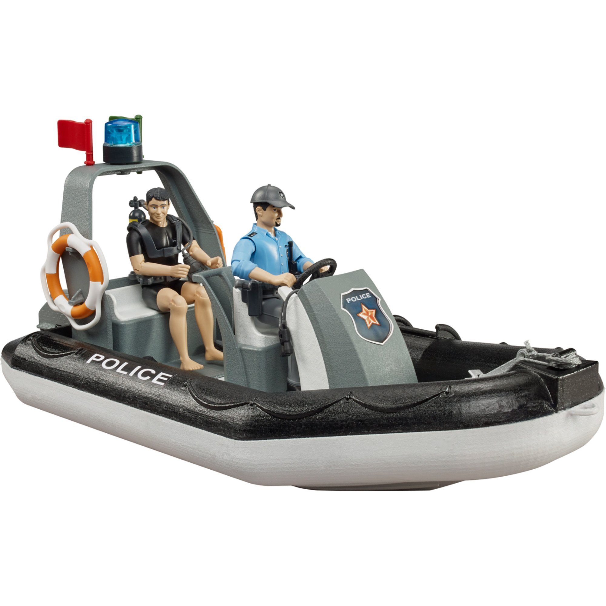 Bruder® Modellauto bworld Polizei Schlauchboot