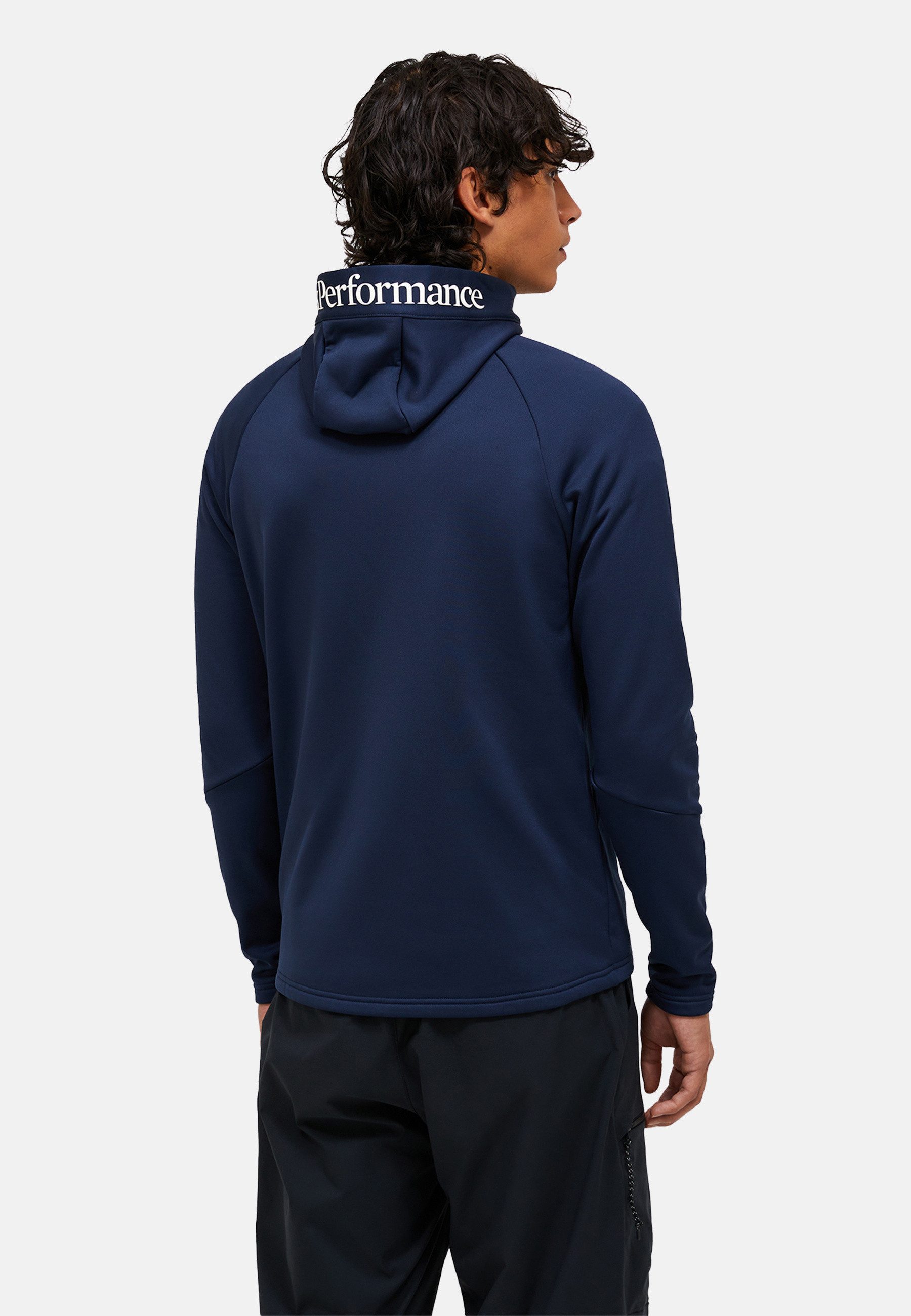 Peak Performance Fleecejacke M Rider Essentials Midlayer Zip Hood mit sportivem Design