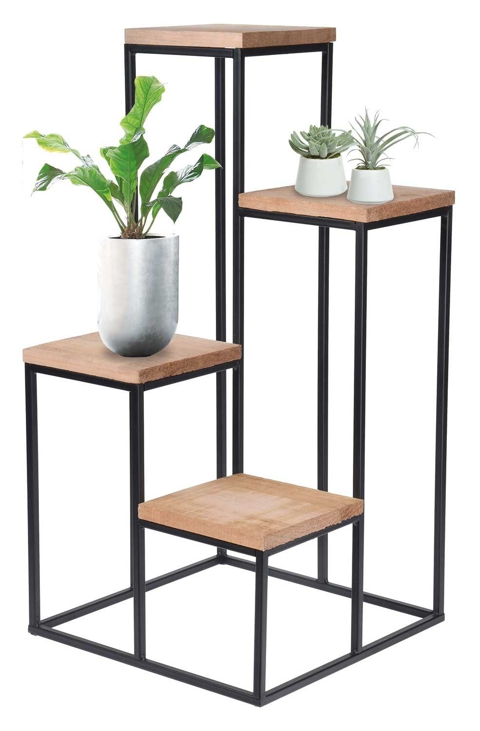 Stufenregal Blumenregal STEPS, Höhe 68 cm, Breite 34 cm, 1-tlg., mit 4 unte günstig online kaufen