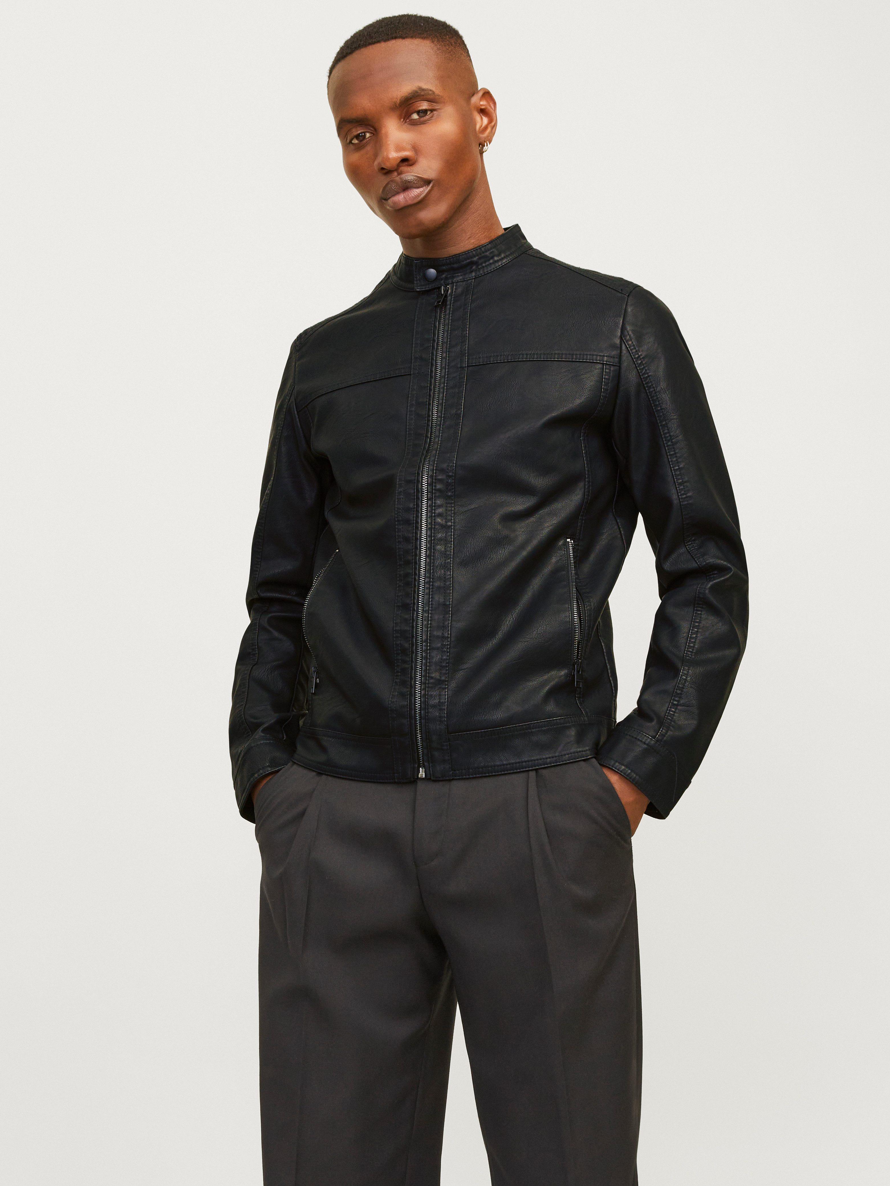 Jack & Jones Lederimitatjacke JJEWARNER JACKET NOOS