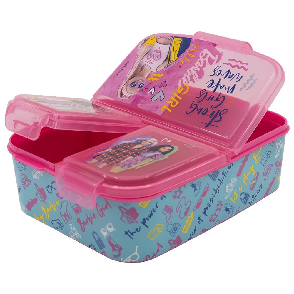 Barbie Lunchbox Brotdose 3 getrennte Fächer Barbie Lunch to Go Vesper Dose