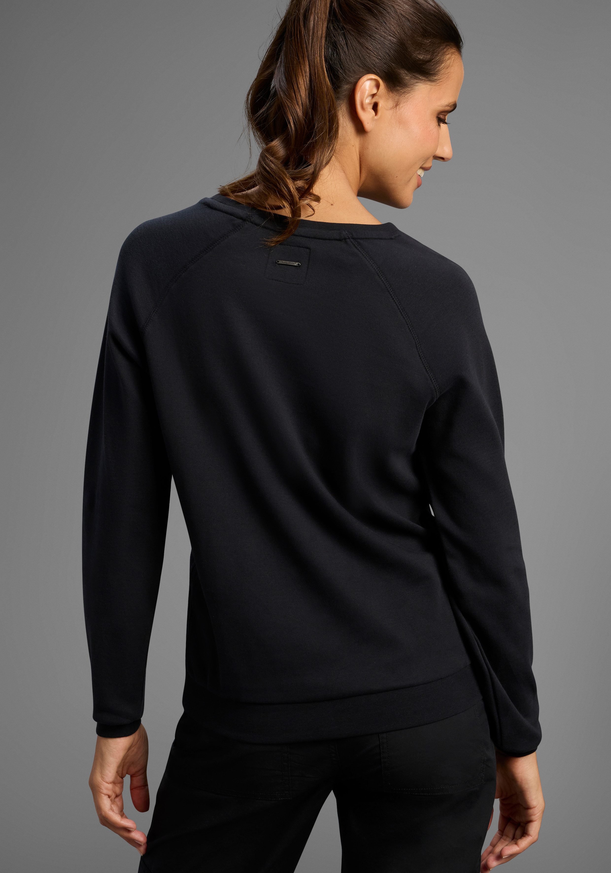 KangaROOS Sweatshirt Langarm, figurumspielender Schnitt, mit Print, Rundhal günstig online kaufen