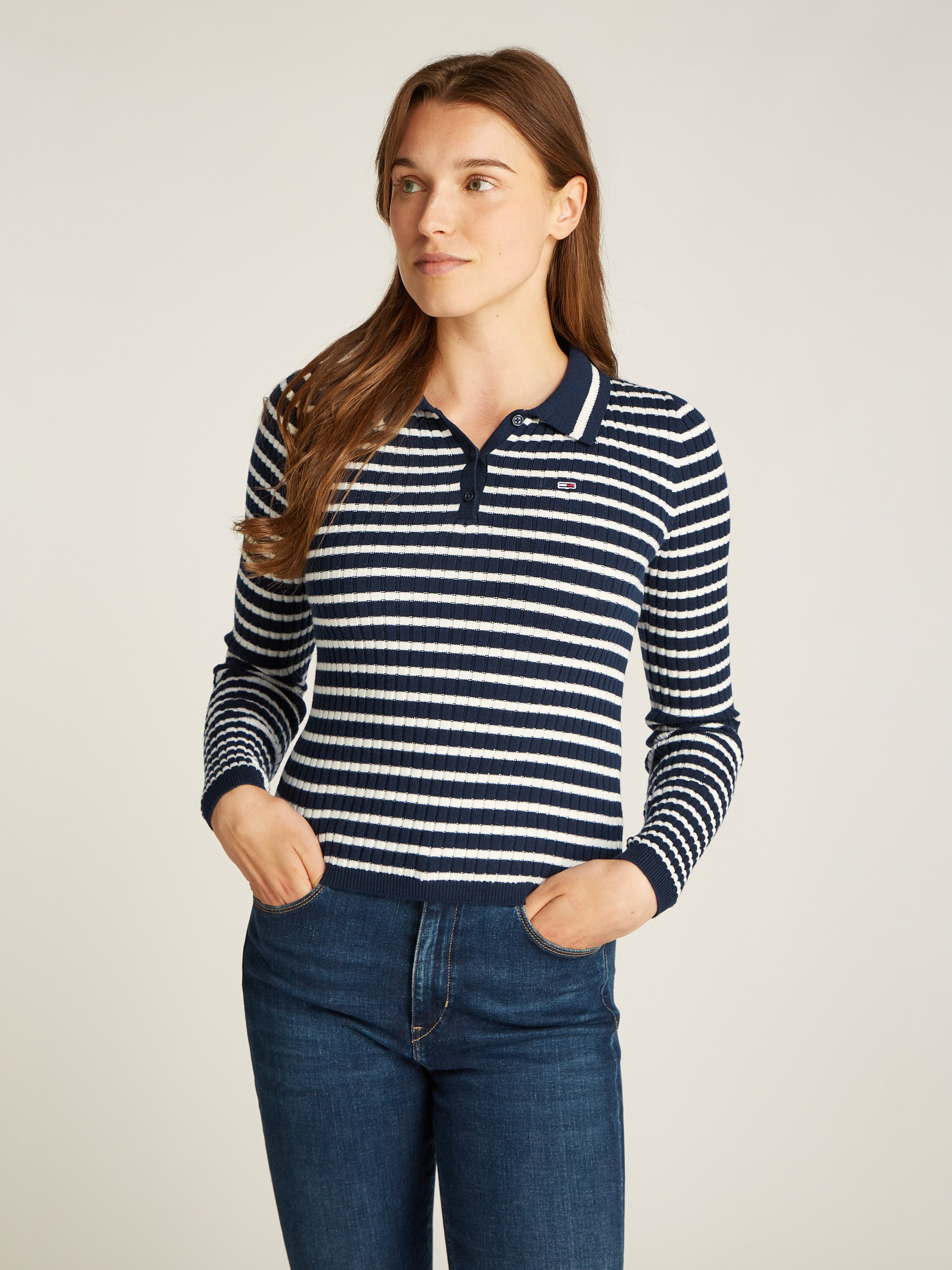 Tommy Jeans Polokragenpullover TJW ESSENTIAL LS günstig online kaufen