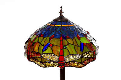 BIRENDY Stehlampe Stehlampe im Tiffany Style, Stehlampe, Dekorationslampe, Glaslampe, Leuchte