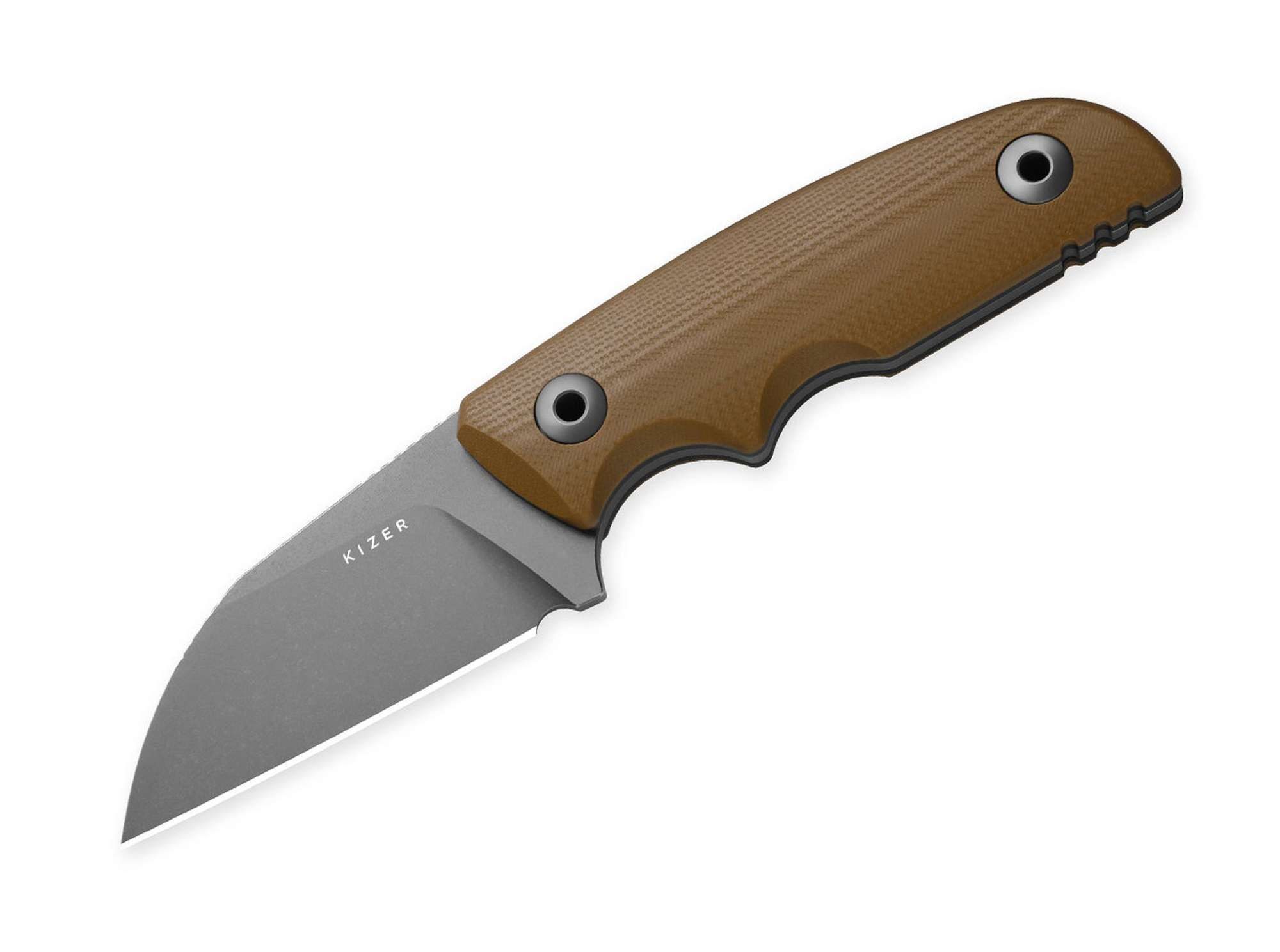 Kizer Taschenmesser Kizer Snick AEB-L Brown G10