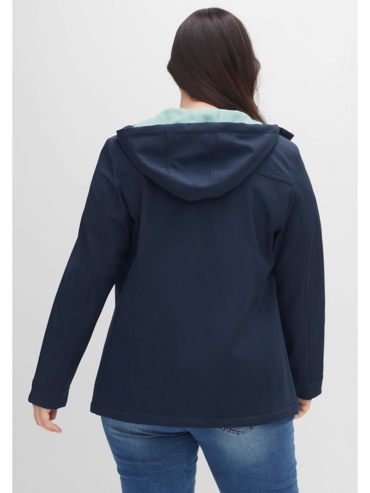 Sheego Softshelljacke Große Größen mit Fleece-Innenseite, winddichte Qualität