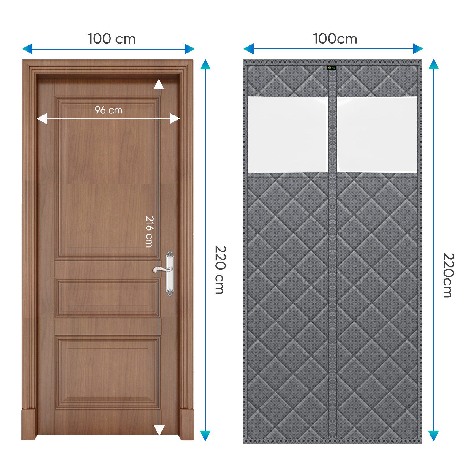 Sekey Raumteiler Türvorhang Thermo Kälteschutz, Thermovorhang magnetisch, w günstig online kaufen