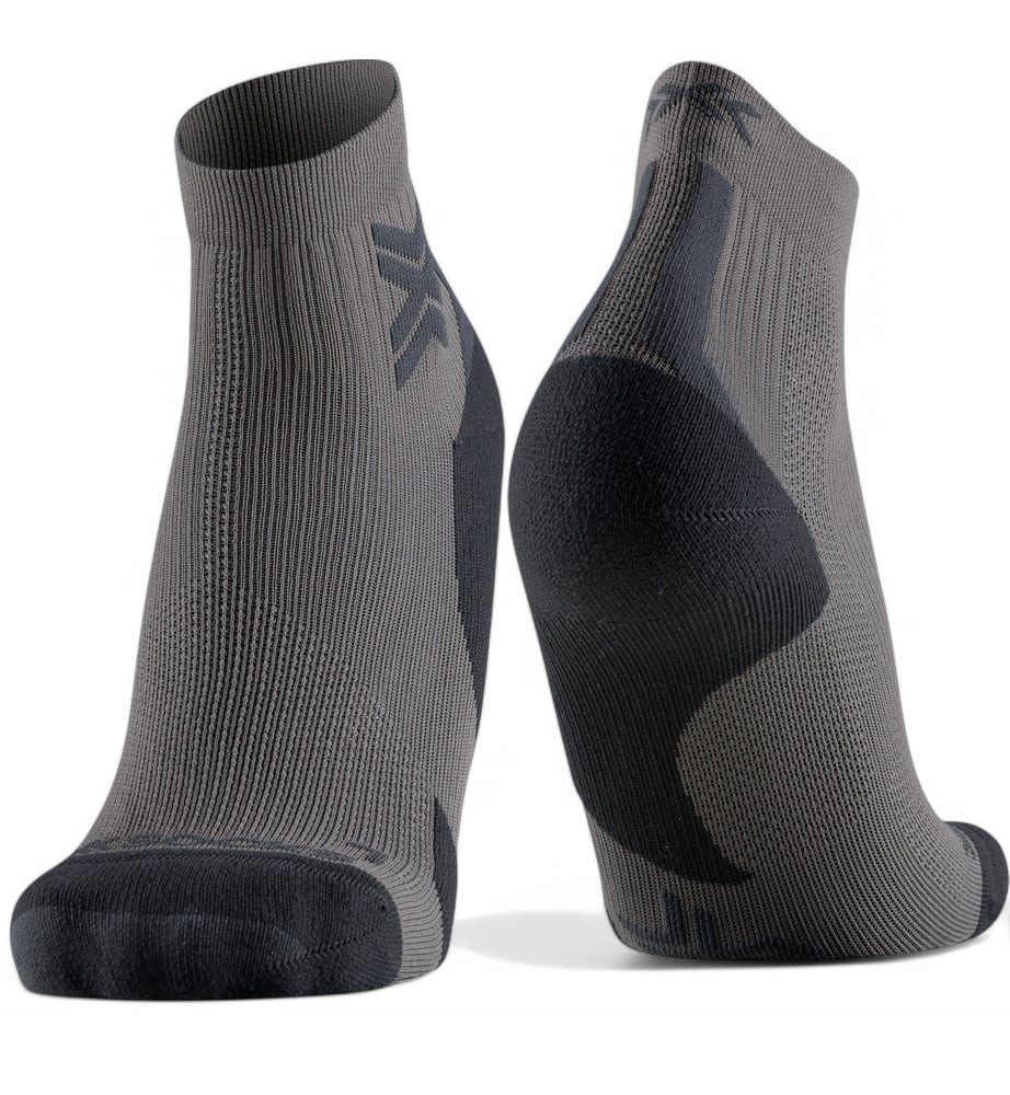 Laufsocken Run Discover Ankle fluo dunkelbraun/schwarz Herren - 1 Paar
