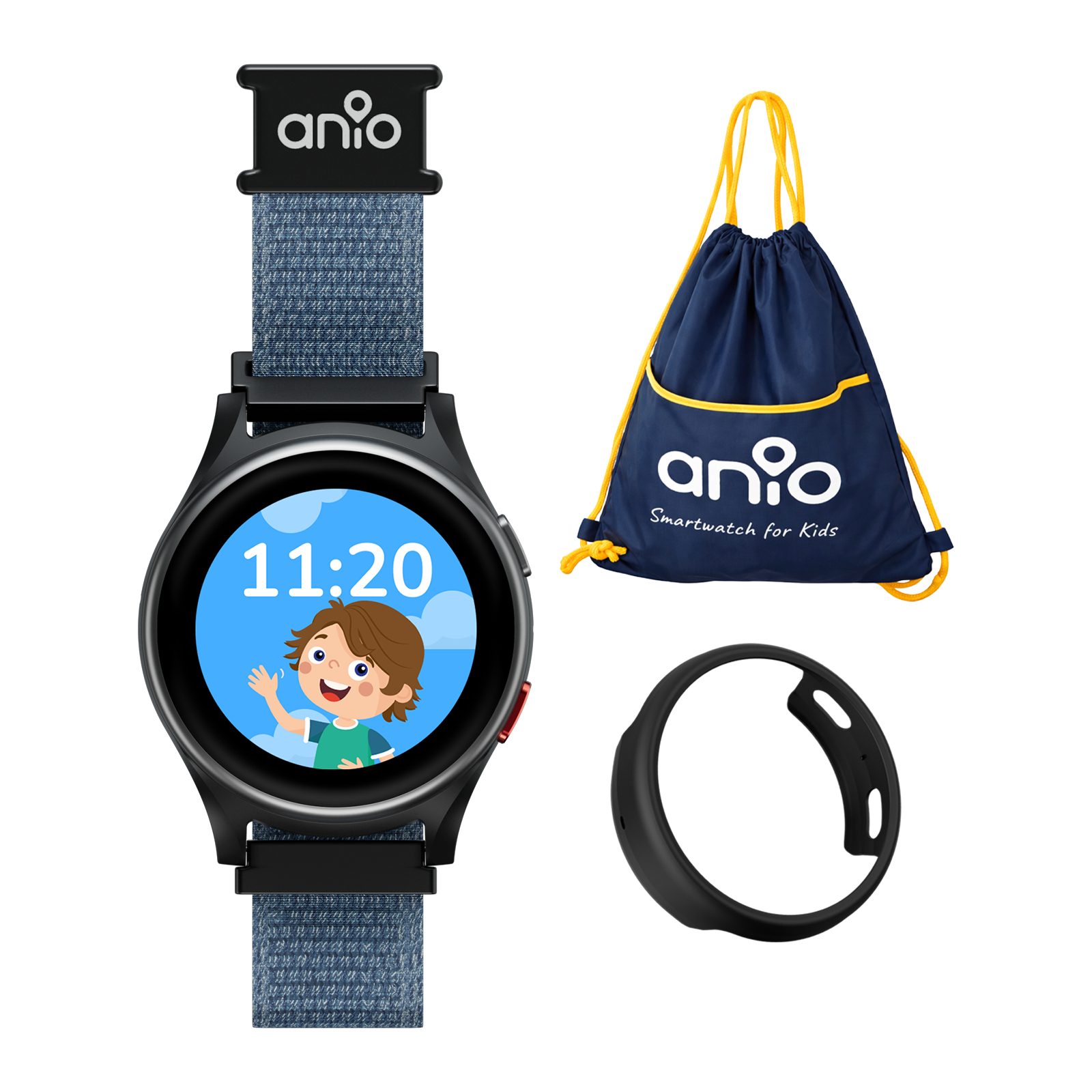 ANIO 6 Kinderuhr mit GPS & Anruffunktion Ortung SOS Knopf Smartwatch, 4G