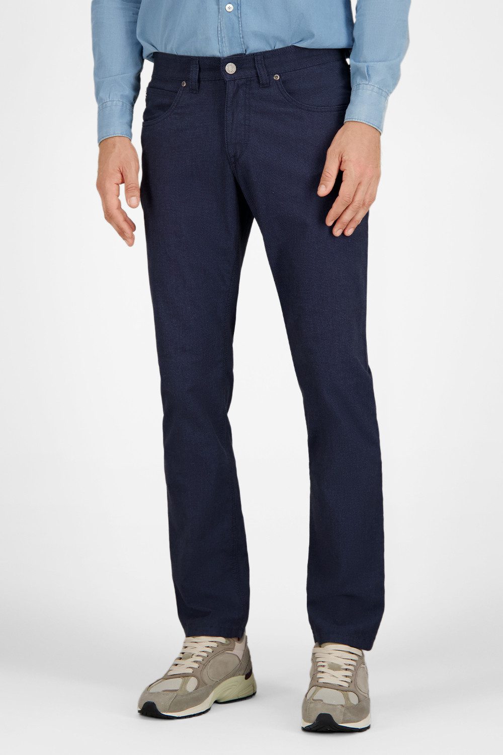 Atelier GARDEUR Straight-Jeans BILL-3-412471-1068, blau, marine Elastischer Baumwollstretch mit klassischem Five-Pocket-Design