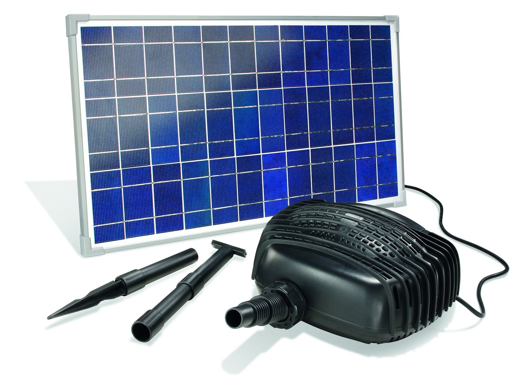 esotec Gartenpumpe Esotec SXP Solar-Bachlaufpumpensystem, 101762,  Komplett-Set: 25 W Solarmodul und besonders leistungsstarke Tauchpumpe