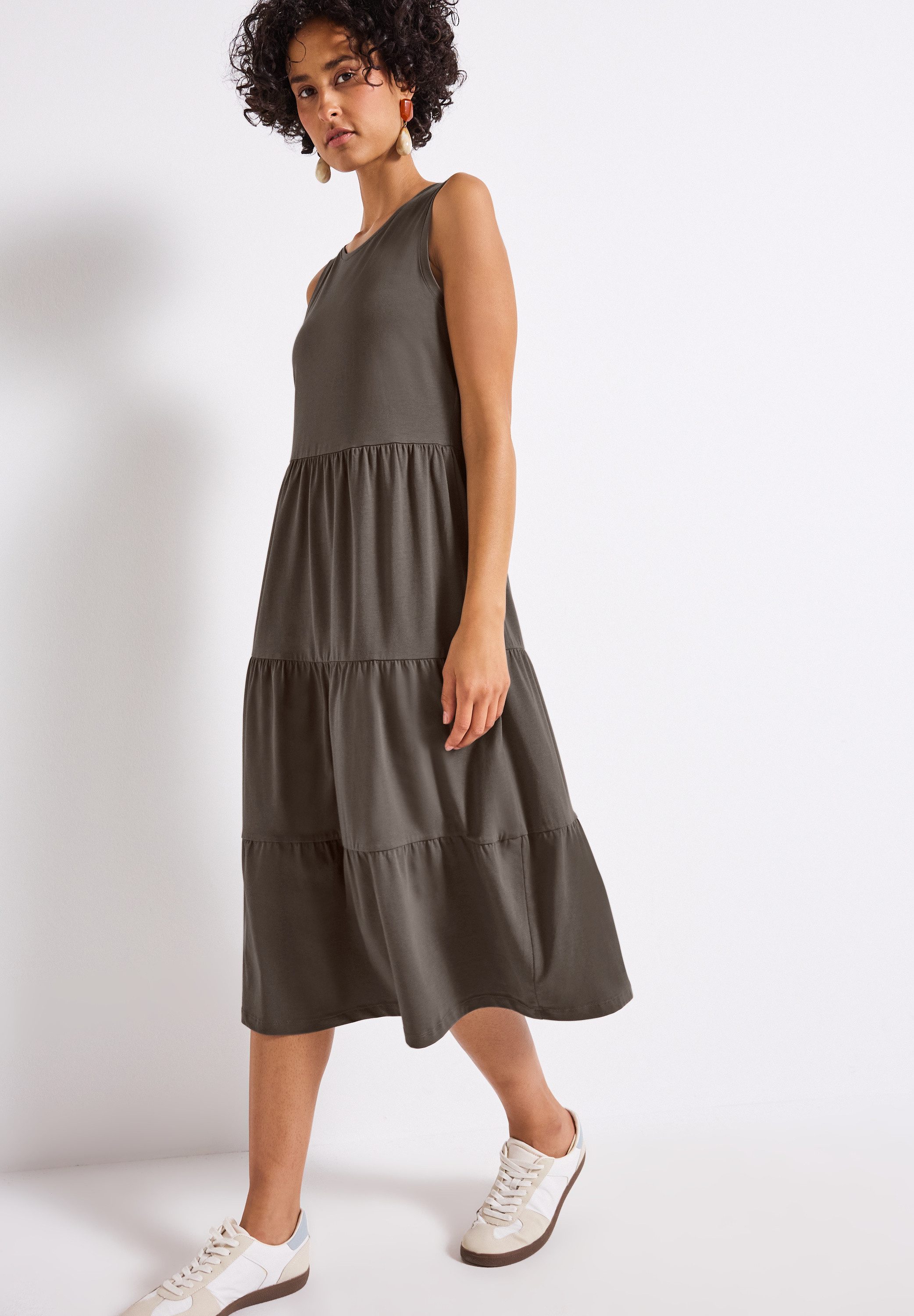 STREET ONE Jerseykleid in Unifarbe günstig online kaufen