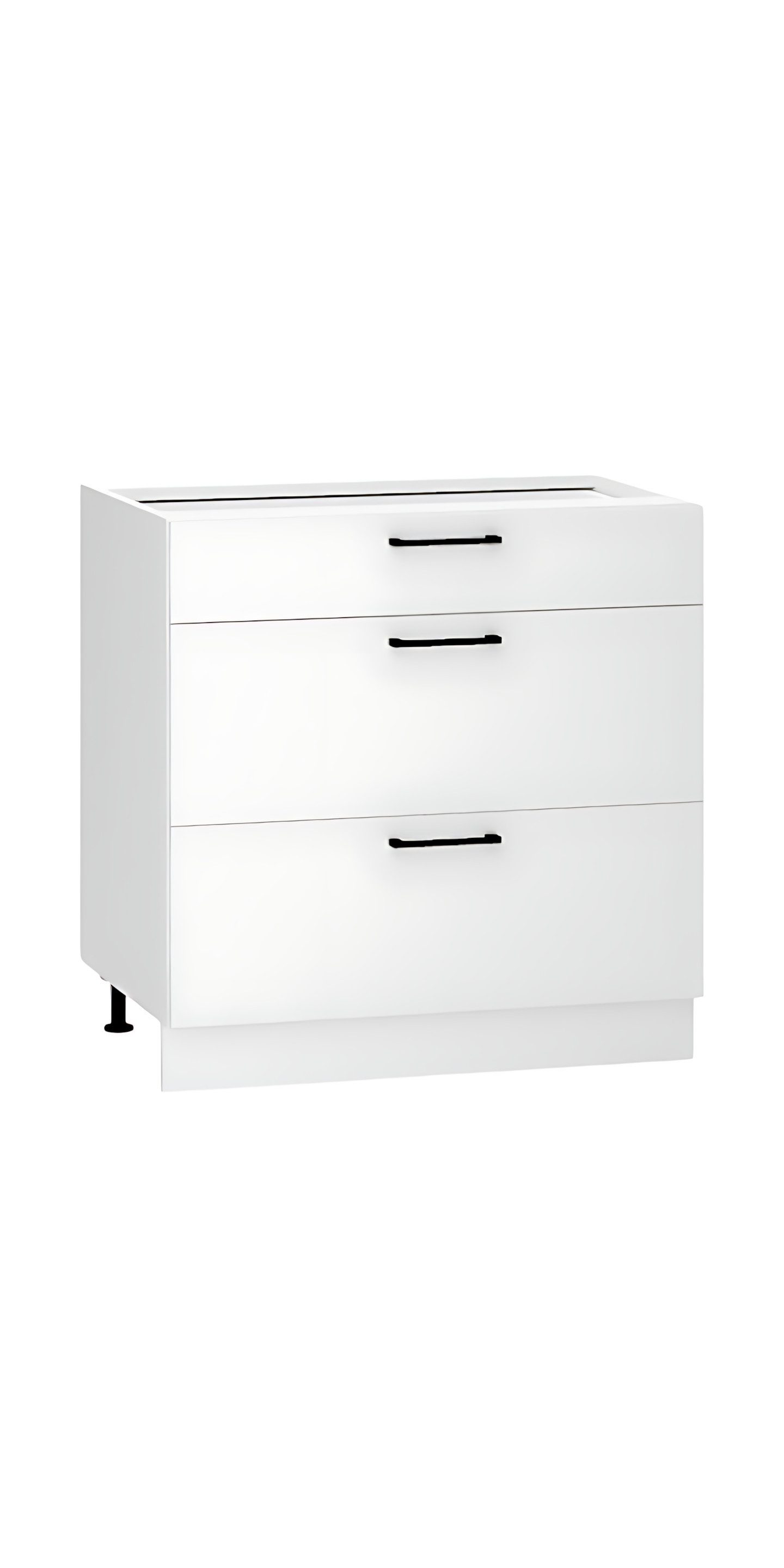 ROYAL24_MARKT Unterschrank D80S3 - Dnoria - 3 Schubladen für effiziente Organisation (Küchen Unterschrank, 1-St., Premium - Dnoria) Beste Güte - Innovativ - Modern