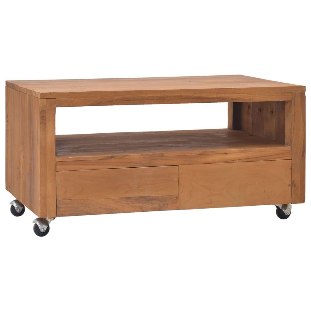 vidaXL TV-Schrank TV-Schrank mit Rollen 80x50x42 cm Massivholz (1-St)