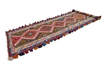 Orientteppich Kelim Fars 151x511 Handgewebter Orientteppich / Perserteppich Läufer, Nain Trading, rechteckig, Höhe: 4 mm