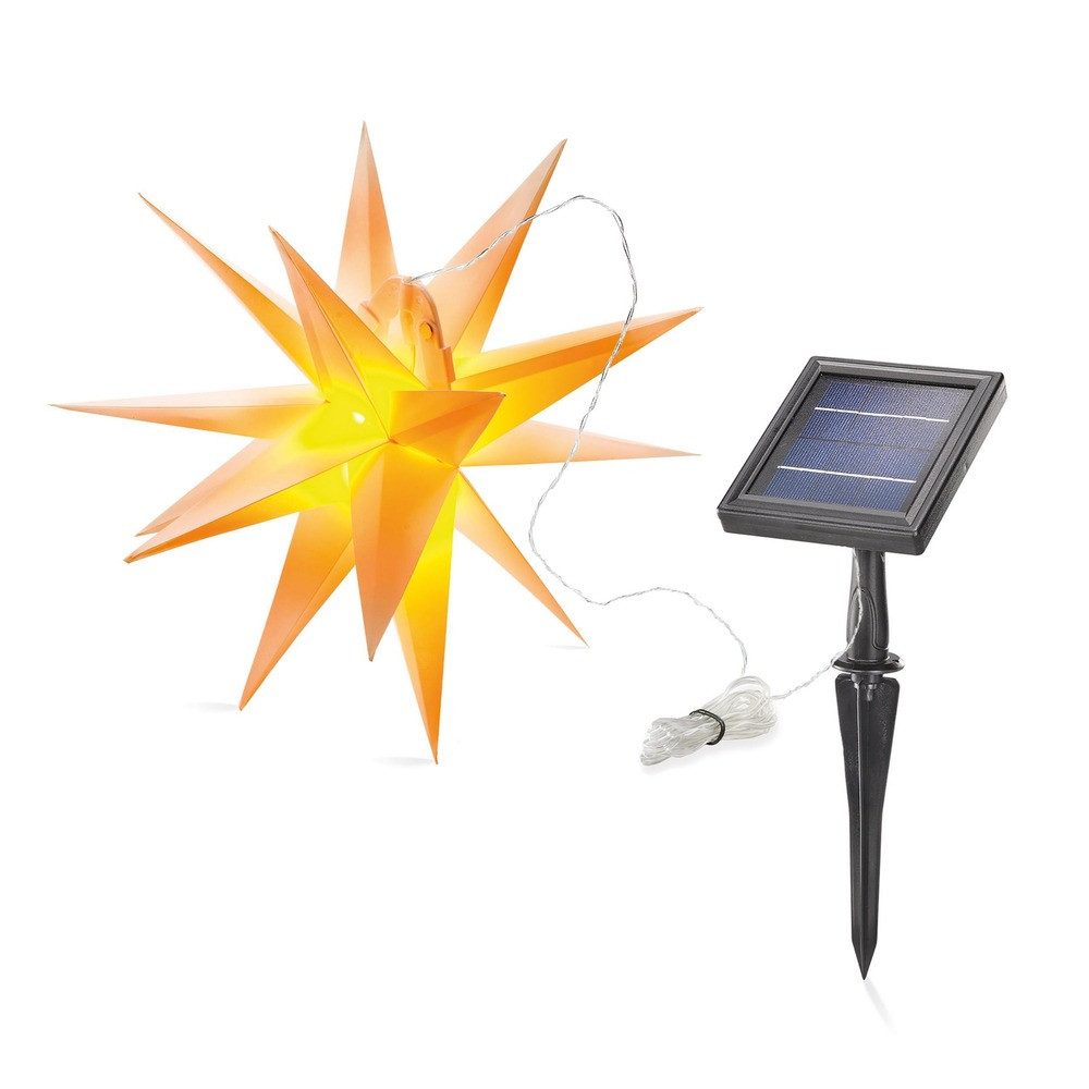 esotec LED-Stern für außen, Farbwechsel, LED fest integriert, Neutralweiß, Solarbetrieb, Duo-Color, LEDs fest integriert