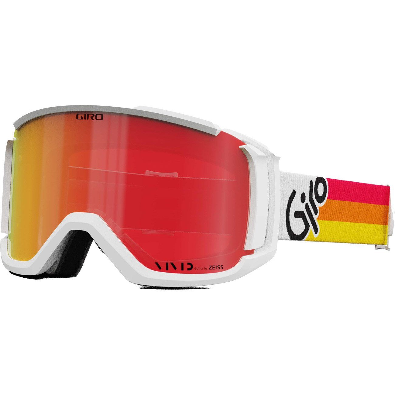 Giro Snowboardbrille, Revolt red & orange vintage // vivid ember