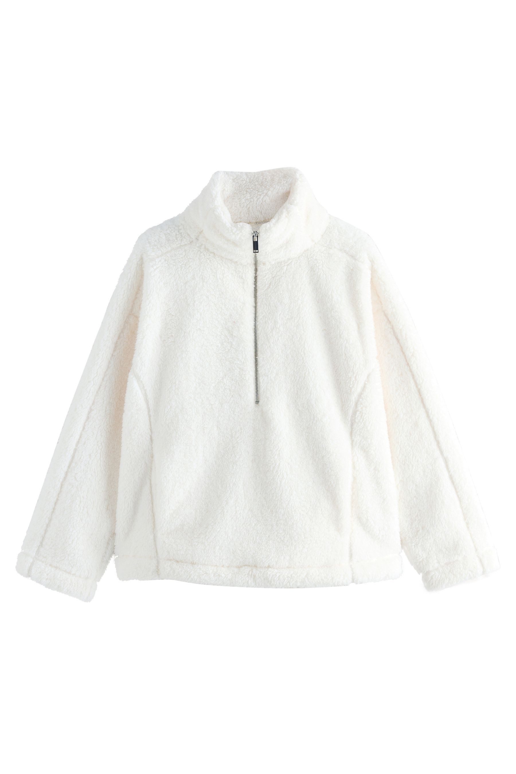 Next Fleecejacke Borg-Fleece mit halben Reißverschluss (1-St)