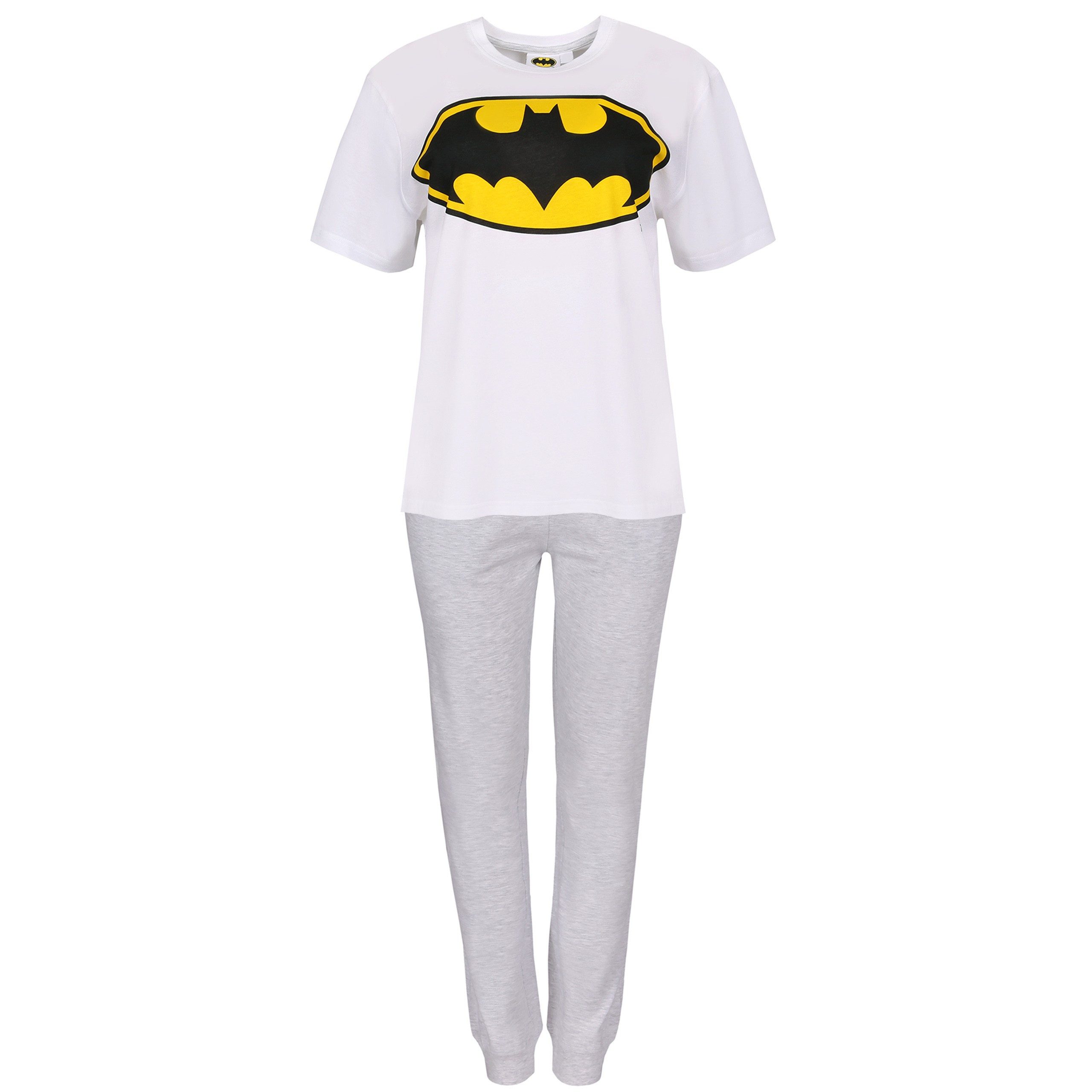 Batman Pyjama Batman Kurzarm-Pyjama für Herren, Schlafanzug L