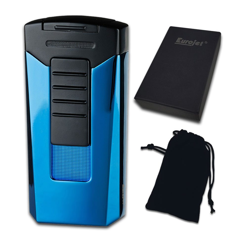 Coumo Feuerzeug Design Feuerzeug, 2-Fach Jet Flame Race Key Design, Zigarrenfeuerzeug, 2 Fach Turbo Jet Flamme, Geschenkverpackung