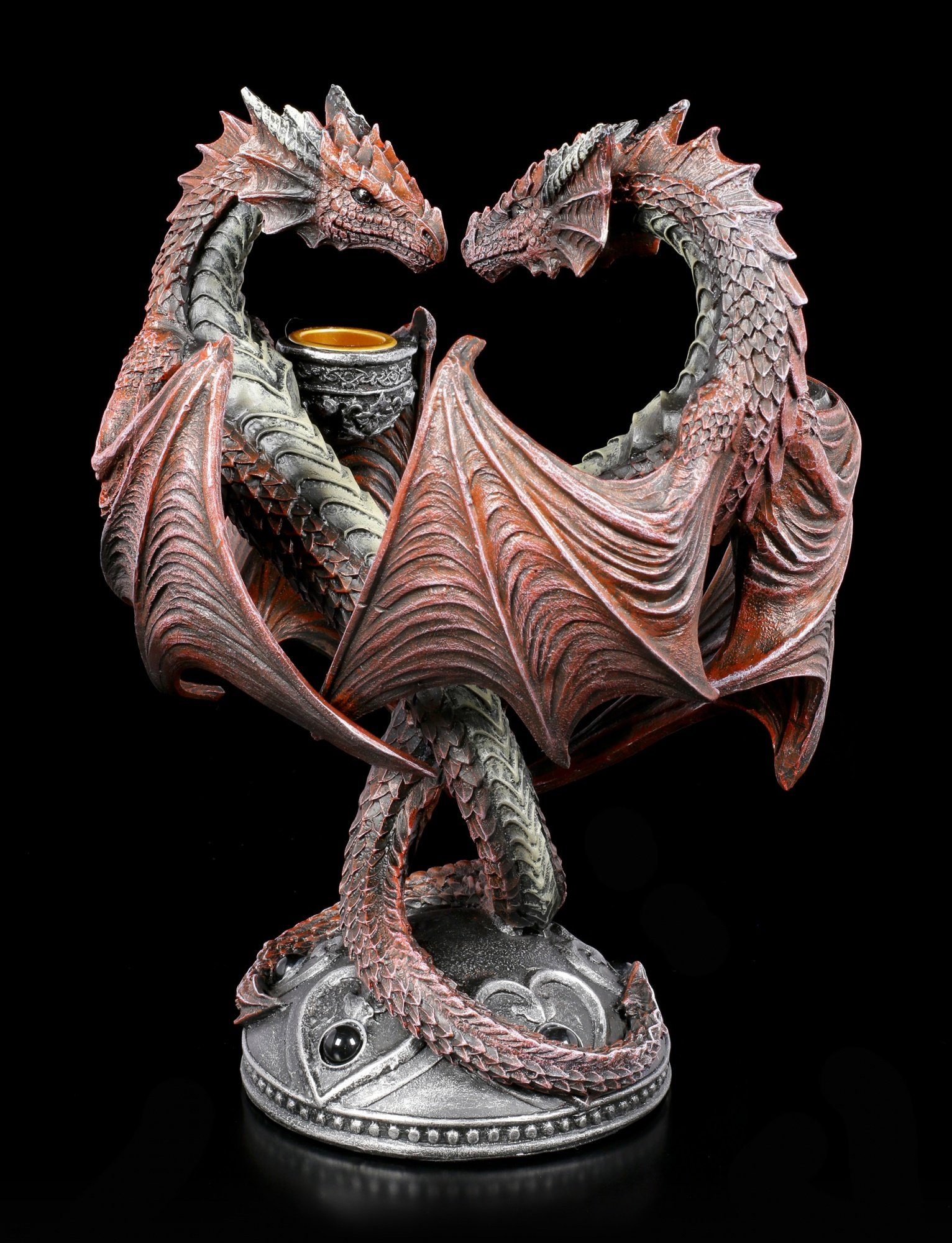 - Heart Edition Figuren Valentine's Anne Fantasy GmbH Kerzenhalter Stokes Shop - Kerzenhalter Dragon Drachen -
