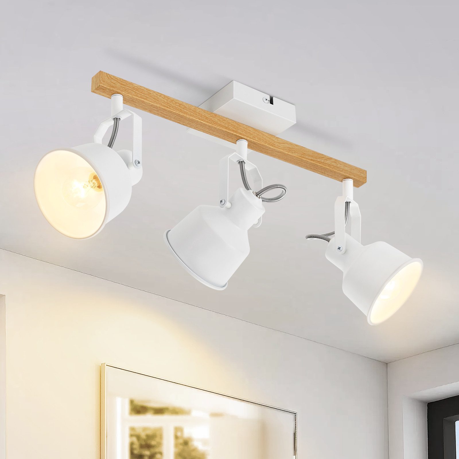 ZMH Deckenstrahler 2/3/4 Flammig 350° Schwenkbar günstig online kaufen