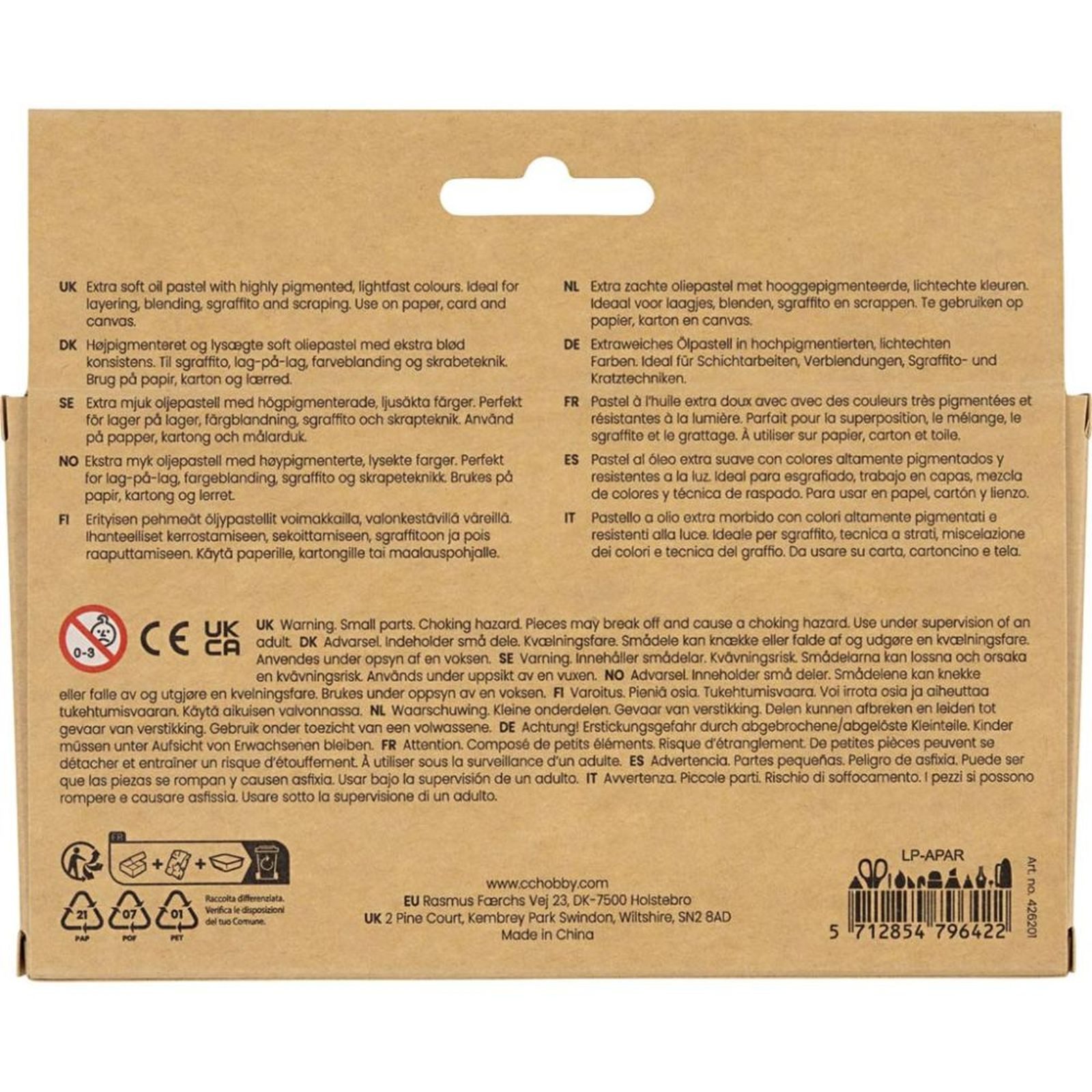 creativ company Malkreide Ölpastellfarben, (12-tlg), verschiedene Varianten