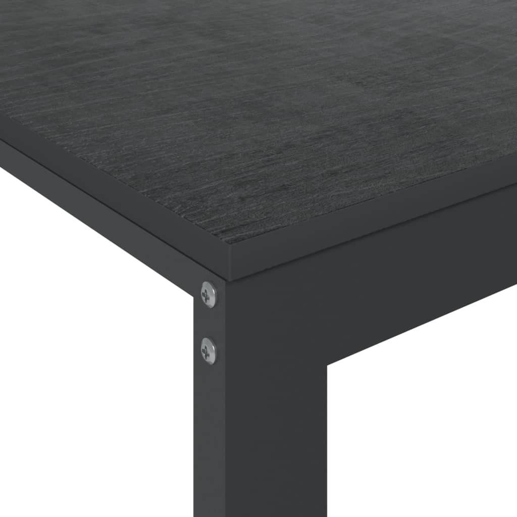 vidaXL Schreibtisch Computertisch Schwarz cm 110x60x73 Schwarz Holzwerkstoff Schwarz 