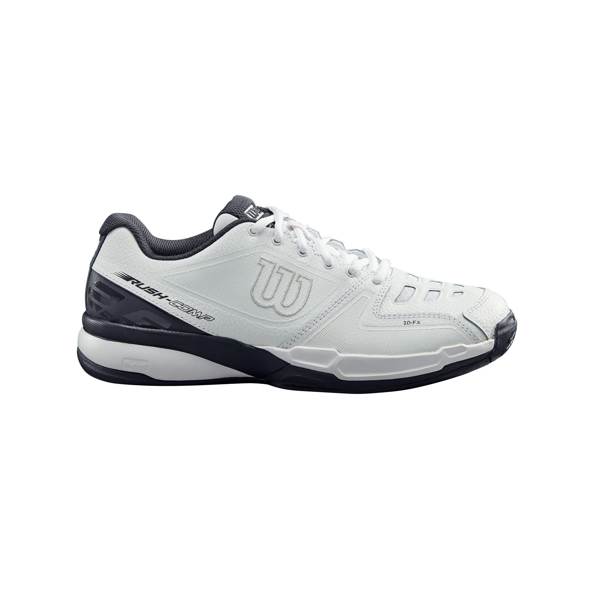 Wilson Rush Comp Leder Allcourt (Stabil) weiss Herren Tennisschuh