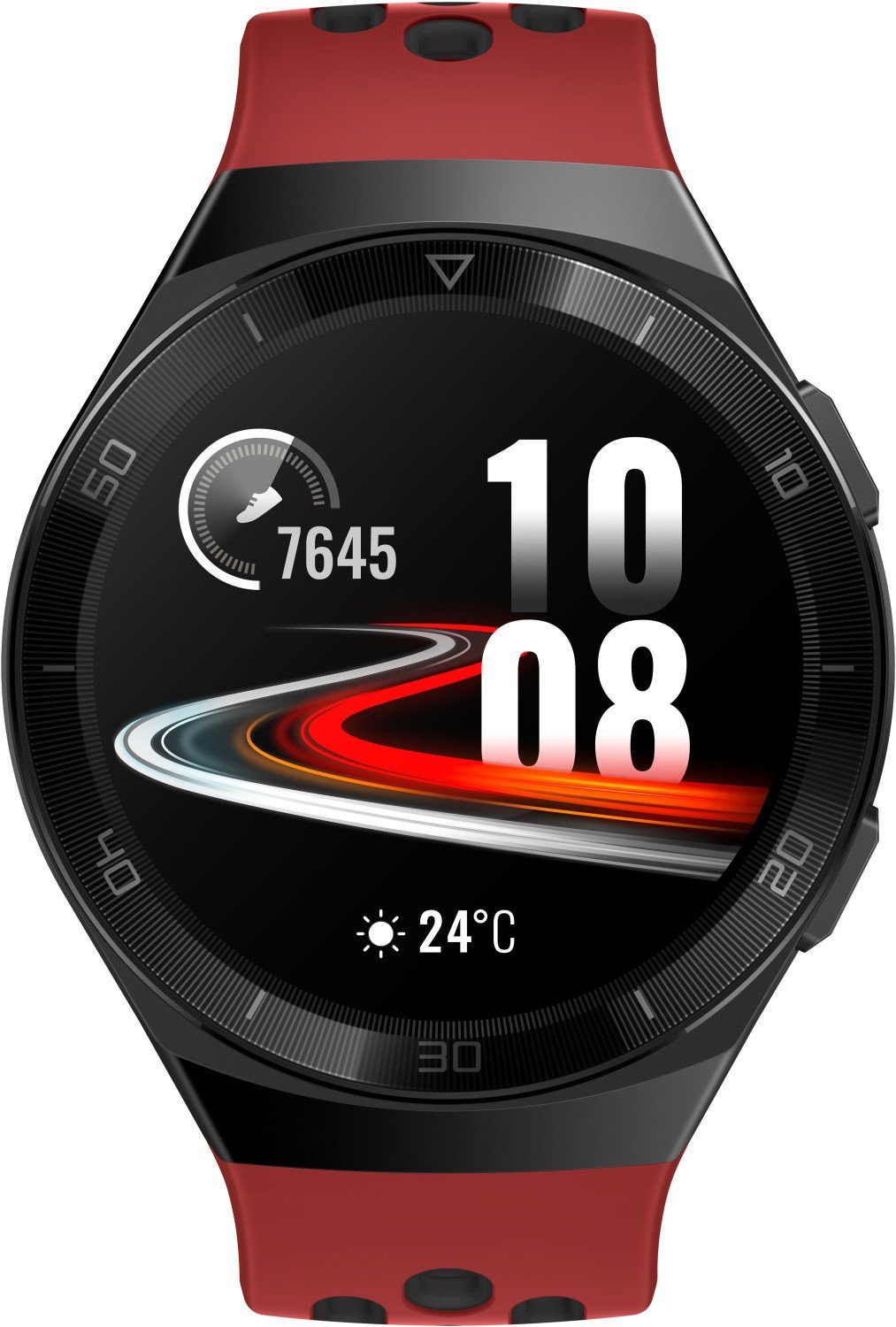 Huawei Huawei Watch GT 2e Red & Black TPU Strap Lava Red Neu Smartwatch (1,39 Zoll, Proprietär)