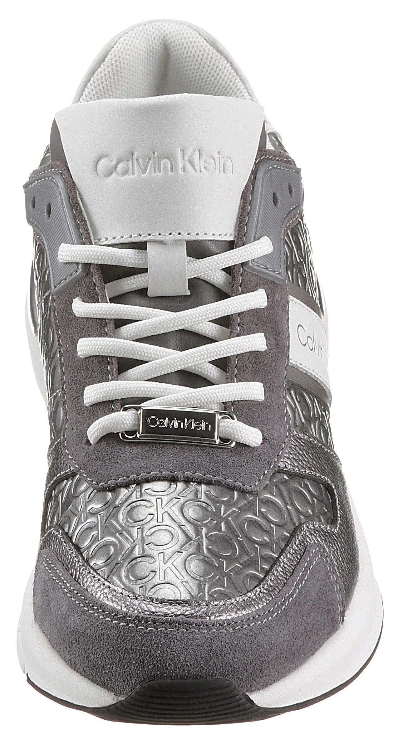 Schuhe Sneaker Calvin Klein Sneaker in Metallic-Optik