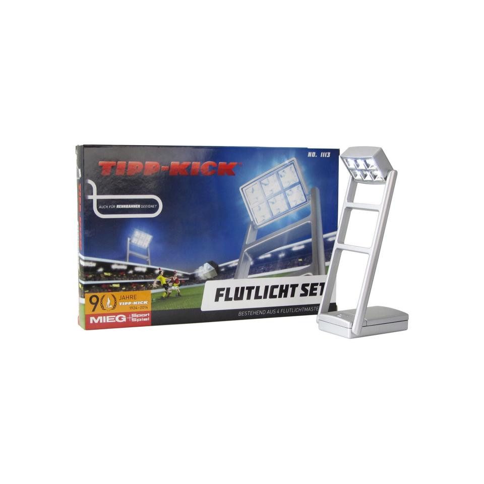 Tipp-Kick Spiel, Flutlichtanlage mit 4 Masten